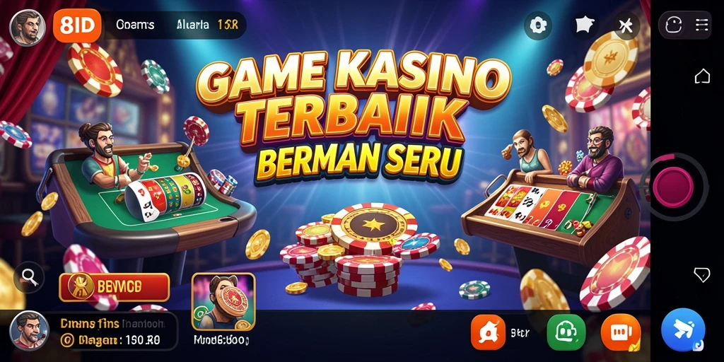 Tampilan gameplay menarik dari aplikasi Kasino 8ID.