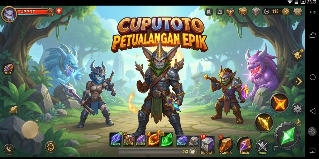 Gambaran gameplay CUPUTOTO yang mendebarkan dan penuh warna.