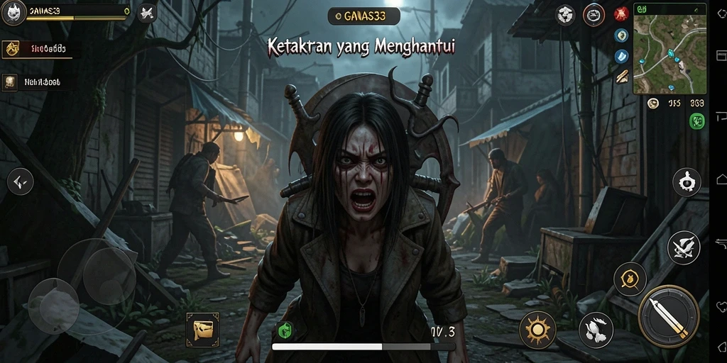 Tangkapan layar menampilkan gameplay menegangkan dari GANAS33.