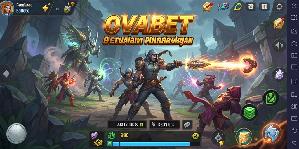 Gameplay OVABET yang menegangkan dalam dunia petualangan.