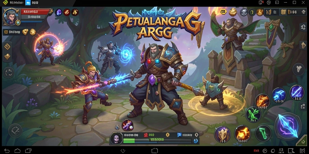 Tampilan gameplay seru dalam dunia ARPG penuh tantangan.