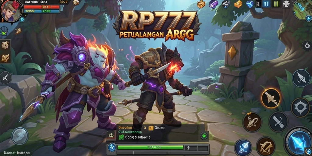 Tampilan menarik dari gameplay RPG yang mendebarkan di RP777.