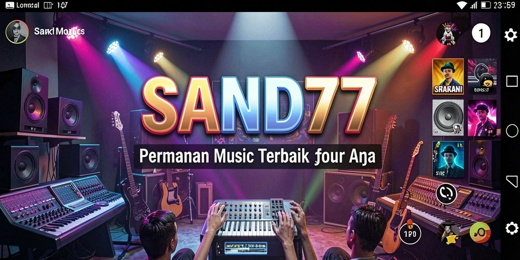 Tampilan gameplay dari aplikasi SAND77 yang seru dan interaktif.