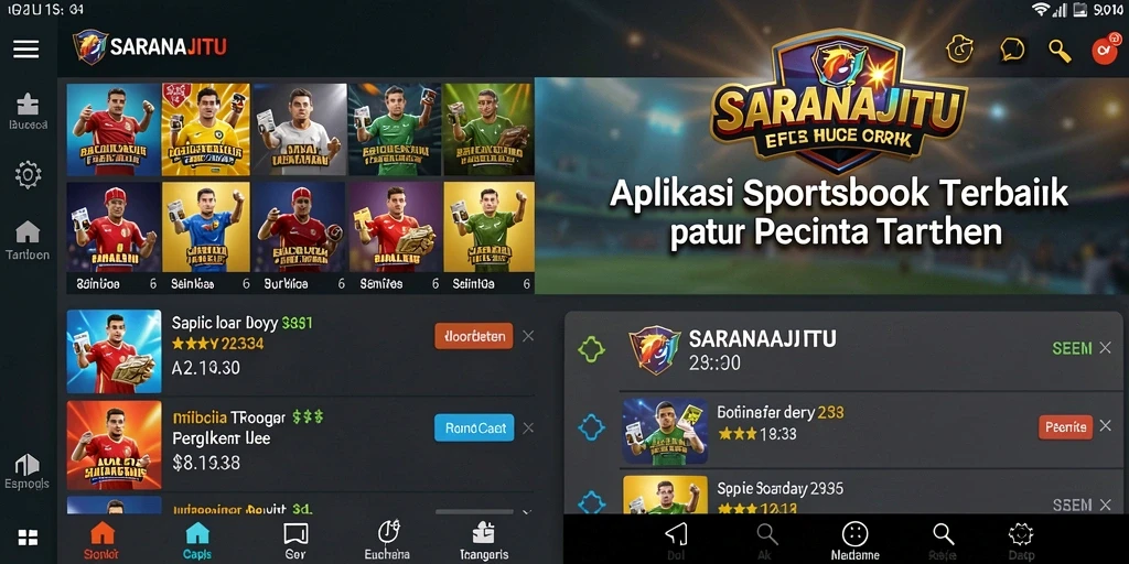 Tampilan antarmuka pengguna SARANAJITU yang menarik dan intuitif.