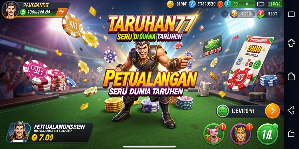 Tangkapan layar gameplay TARUHAN77 yang menunjukkan aksi seru di arena taruhan.