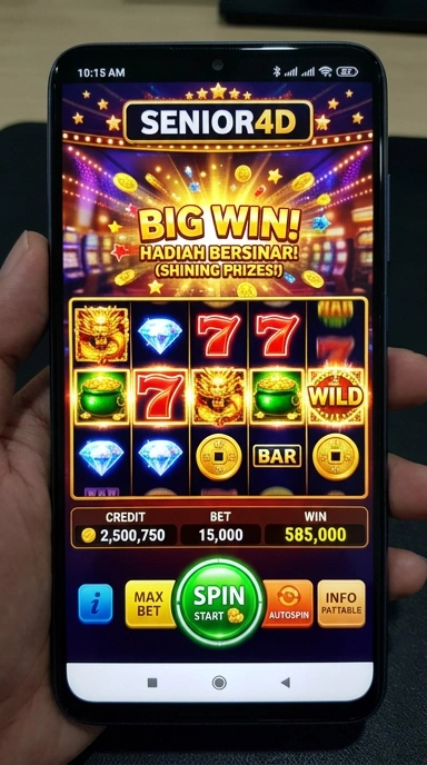 Tampilan aplikasi senior4d dengan berbagai pilihan unduh.